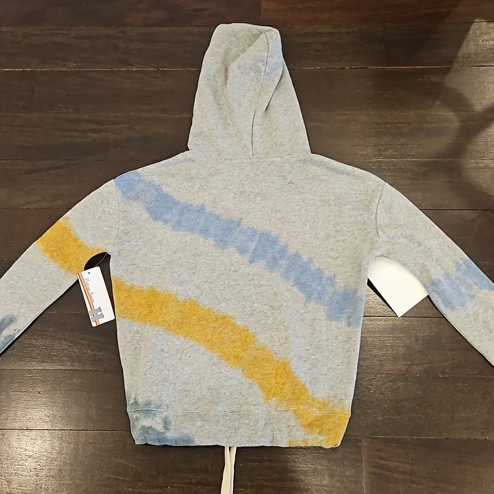 NWT GIRL'S VINTAGE HAVANA TIE DYE PULLOVER SWEATSHIRT HOODIE Sz M/10-12 $45